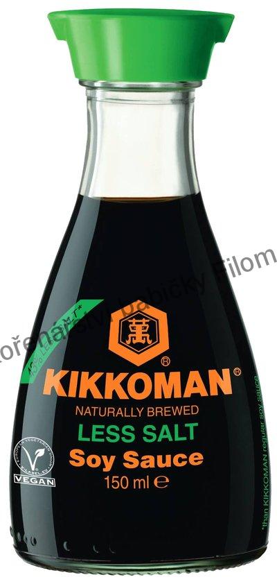 Kikkoman sójová omáčka se sníženým obsahem soli (s dávkovačem) 150ml